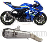 Terminale Di Scarico Senza Omologazione Suono Pro-Race Titanio Titanio - Arrow Special Parts Compatibile Con Suzuki Gsx-R 1000 (2017-2020)