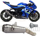 Terminale Di Scarico Senza Omologazione Suono Pro-Race Nichrom Acciaio - Arrow Special Parts Compatibile Con Suzuki Gsx-R 1000 (2017-2020)