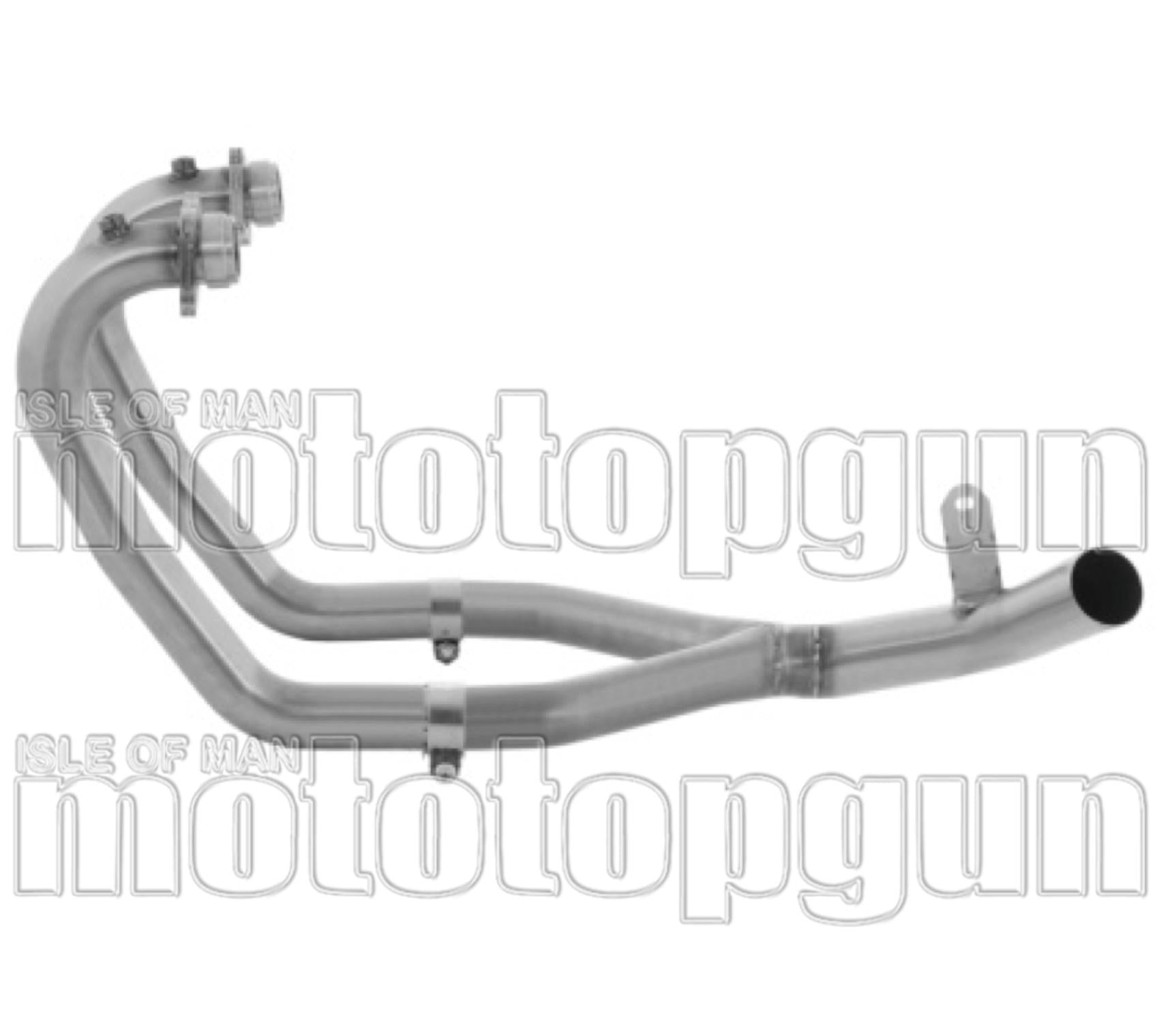Non-Catalytic Exhaust Manifolds Stainless Steel - Arrow Special Parts Compatible With Moto Guzzi V85 Tt (2021-2023)