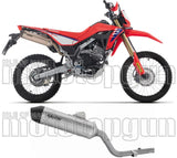 Terminale Di Scarico Senza Omologazione Suono Icon Titanio Fondello Carby - Arrow Special Parts Compatibile Con Honda Crf 300 L (2025-2026)