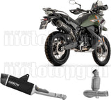 Terminale Di Scarico Non Catalizzato E Con Omologazione Suono Indy-Race Evo Corpo In Alluminio Nero E Coppa In Carbonio - Arrow Special Parts Compatibile Con Cfmoto 1000 Mt-X (2026)