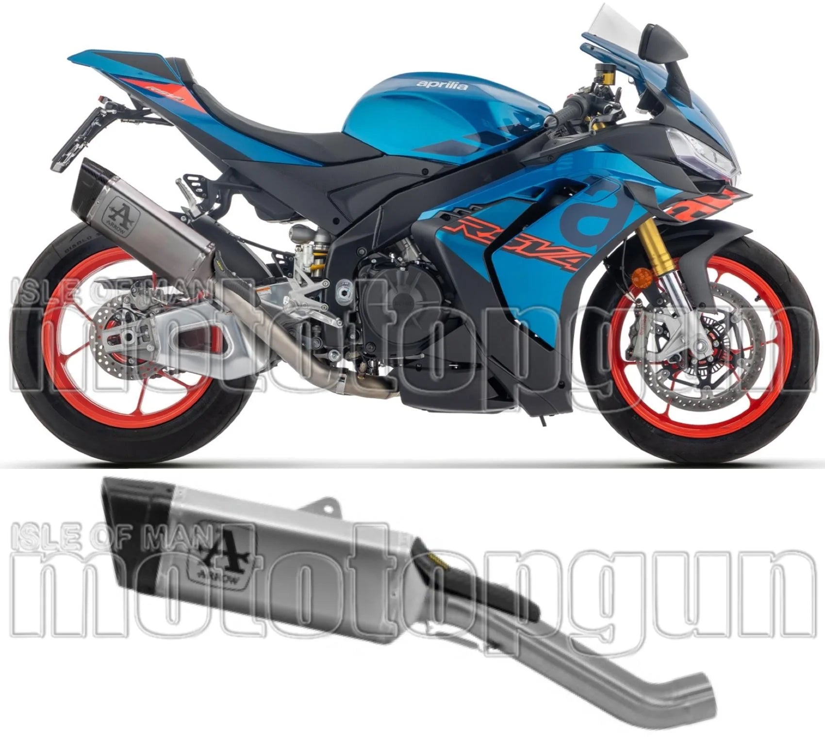 Terminale Di Scarico Senza Omologazione Suono Pista Full Titanio Carbonio - Arrow Special Parts Compatibile Con Aprilia Tuono 1100 V4 (2021-2024)