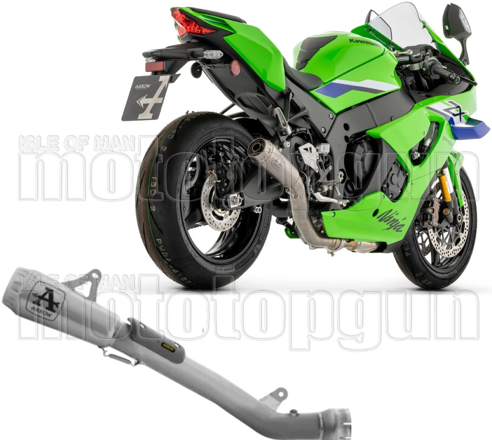 Terminale Di Scarico Non Catalizzato E Senza Omologazione Suono Pro-Race Corpo In Titanio E Coppa Rete In Acciaio - Arrow Special Parts Compatibile Con Kawasaki Zx-10 R (2026)