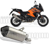 Terminale Di Scarico Senza Omologazione Suono Sonora Titanio Carbonio - Arrow Special Parts Compatibile Con Ktm 1290 Superadventure R (2021-2024)
