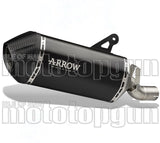 Terminale Di Scarico Senza Omologazione Suono Sonora Alluminio Nero Fondello Carby - Arrow Special Parts Compatibile Con Ktm 1290 Superadventure R (2021-2024)