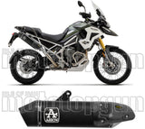 Terminale Di Scarico Senza Omologazione Suono Veloce Alluminio Nero Carbonio - Arrow Special Parts Compatibile Con Triumph Tiger 1200 (2022-2024)