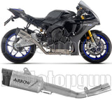 Uncatalysed Exhaust System Without Sound Certification Indy-Race Evo Titanium Carby End Cap - Arrow Special Parts Compatible With Yamaha Yzf-R1 1000 (2025)