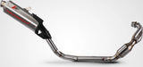 Impianto Di Scarico Completo Non Catalizzato E Senza Omologazione Suono Sabbia Acciaio - Zard Compatibile Con Aprilia Tuareg 660 (2022-2023)