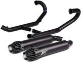 Impianto Di Scarico Completo Non Catalizzato E Senza Omologazione Suono Acciaio Nero - Zard Compatibile Con Bmw R18 (2020-2023)