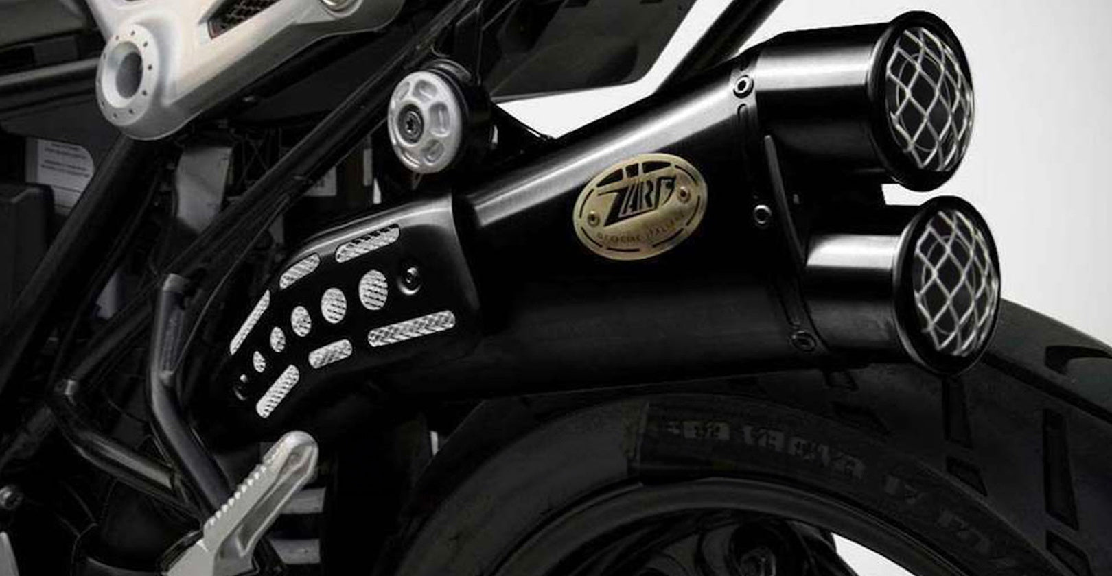 Complete Exhaust System Without Catalytic Converter And Without Sound Certification Special Edition Steel Black - Zard Compatible With Ducati Scrambler 800 (2015-2019)