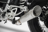 Terminale Di Scarico Senza Omologazione Suono Gp Acciaio - Zard Compatibile Con Bmw R Nine T 1200 Racer - Pure - Urban G - S (2017-2020)