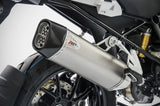 Terminale Di Scarico Senza Omologazione Suono Titanio Coppa Carbonio - Zard Compatibile Con Bmw R 1250 Gs (2019-2020)