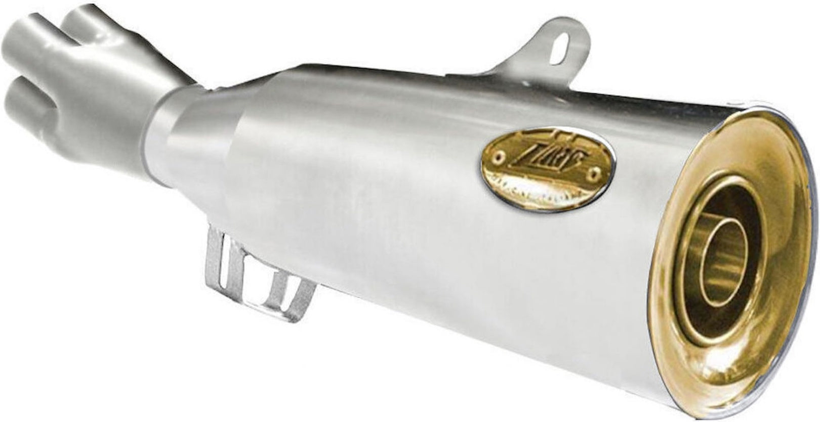 Complete Exhaust System Without Catalytic Converter And Without Sound Certification Stainless Steel Endcap Bronze - Zard Compatible With Bmw K100 - Rs - Rt - Lt (1983-1989)