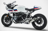 Impianto Di Scarico Completo Non Catalizzato E Senza Omologazione Suono Gp Acciaio - Zard Compatibile Con Bmw R Nine T 1200 Racer - Pure - Urban G - S (2017-2020)