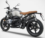Terminale Di Scarico Senza Omologazione Suono Thunderbolt Acciaio Nero - Zard Compatibile Con Bmw R Nine T 1200 Scrambler (2017-2020)