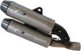 Terminale Di Scarico Senza Omologazione Suono Overlap Titanio - Zard Compatibile Con Ducati Monster 1100 Evo (2011-2013)