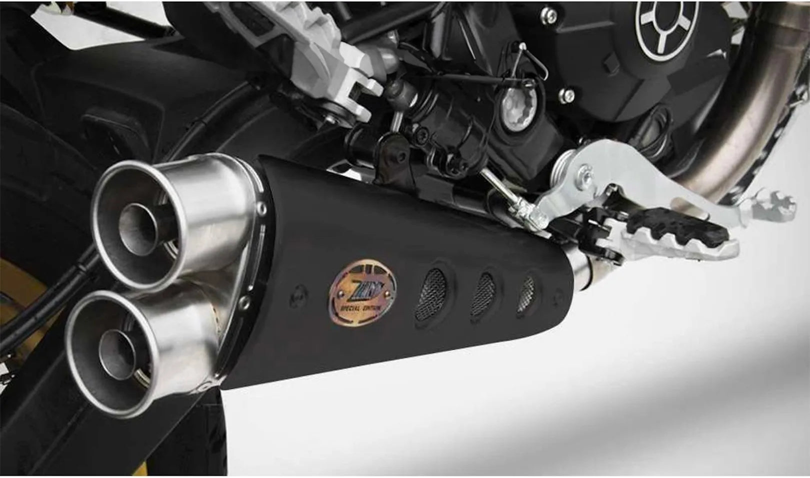 Terminale Di Scarico Senza Omologazione Suono Special Edition Acciaio - Zard Compatibile Con Ducati Scrambler 800 (2015-2019)