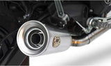 Terminale Di Scarico Senza Omologazione Suono Conical Acciaio Brushed - Zard Compatibile Con Ducati Scrambler 800 Sixty2 (2016-2019)