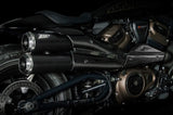 Terminale Di Scarico Senza Omologazione Suono Topgun Acciaio Nero Coppa Carbonio - Zard Compatibile Con Harley-Davidson Sportster S 1250 (2021-2023)