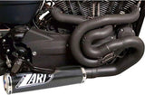 Impianto Di Scarico Completo Non Catalizzato E Senza Omologazione Suono Carbonio - Zard Compatibile Con Harley-Davidson Xr 1200 (2009-2012)