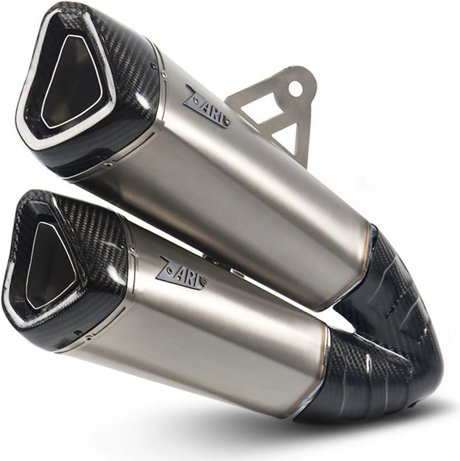 Terminale Di Scarico Senza Omologazione Suono Titanio Coppa Carbonio - Zard Compatibile Con Indian Motorcycle Ftr 1200 (2018-2020)
