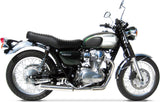 Impianto Di Scarico Completo Non Catalizzato E Senza Omologazione Suono Cross Acciaio - Zard Compatibile Con Kawasaki W 800 (2010-2017)