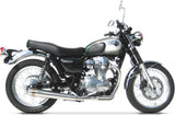 Impianto Di Scarico Completo Non Catalizzato E Senza Omologazione Suono Conical Acciaio Lucido - Zard Compatibile Con Kawasaki W 800 (2010-2017)