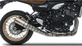 Impianto Di Scarico Completo Non Catalizzato E Senza Omologazione Suono Acciaio - Zard Compatibile Con Kawasaki Z 900 Rs (2018-2020)