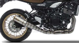 Impianto Di Scarico Completo Non Catalizzato E Senza Omologazione Suono Titanio Snake Welds - Zard Compatibile Con Kawasaki Z 900 Rs (2018-2020)