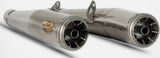 Terminale Di Scarico Senza Omologazione Suono Acciaio Lucido - Zard Compatibile Con Moto Guzzi V7 850 (2021-2023)