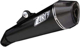 Exhaust Tip Without Sound Certification Conical Steel Black Endcap Aluminium - Zard Compatible With Moto Guzzi Norge (2006-2010)