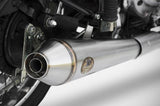 Terminale Di Scarico Senza Omologazione Suono Conical Acciaio - Zard Compatibile Con Royal Enfield Bullet 500 (2006-2009)