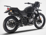 Terminale Di Scarico Senza Omologazione Suono Penta High Acciaio Nero Coppa Carbonio - Zard Compatibile Con Royal Enfield Himalayan (2017-2020)