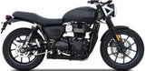 Terminale Di Scarico Non Catalizzato E Senza Omologazione Suono Acciaio Nero - Zard Compatibile Con Triumph Speed Twin 900 (2021-2023)