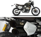 Terminale Di Scarico Senza Omologazione Suono Acciaio Nero - Zard Compatibile Con Triumph Scrambler 1200 (2021-2023)