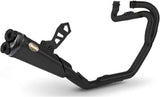 Impianto Di Scarico Completo Non Catalizzato E Senza Omologazione Suono Acciaio Nero Coppa Carbonio - Zard Compatibile Con Triumph Scrambler 1200 (2019-2023)