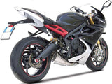 Terminale Di Scarico Senza Omologazione Suono Short Acciaio Coppa Carbonio - Zard Compatibile Con Triumph Daytona 675 (2013-2016)