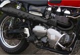 Impianto Di Scarico Completo Non Catalizzato E Senza Omologazione Suono Conical High Acciaio Nero - Zard Compatibile Con Triumph Scrambler 900 (2001-2016)