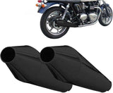 Terminale Di Scarico Senza Omologazione Suono Conical Acciaio Nero - Zard Compatibile Con Triumph Bonneville T100 Se (2008-2016)