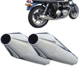 Terminale Di Scarico Senza Omologazione Suono Conical Acciaio Lucido - Zard Compatibile Con Triumph Bonneville T100 Se (2008-2016)