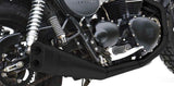 Impianto Di Scarico Completo Non Catalizzato E Senza Omologazione Suono Short Low Acciaio Nero - Zard Compatibile Con Triumph Bonneville T100 (2001-2016)