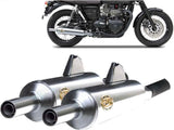Terminale Di Scarico Senza Omologazione Suono Bottle Acciaio Lucido - Zard Compatibile Con Triumph Bonneville T100 (2016-2020)