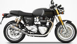 Terminale Di Scarico Senza Omologazione Suono Titanio - Zard Compatibile Con Triumph Thruxton 1200 R (2017-2020)