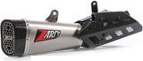 Exhaust Tip Without Sound Certification Short Stainless Steel Endcap Carbon - Zard Compatible With Triumph Street Triple 765 (2017-2019)