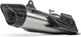 Terminale Di Scarico Senza Omologazione Suono Titanio Coppa Carbonio - Zard Compatibile Con Triumph Street Triple 765 (2020-2022)