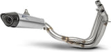 Impianto Di Scarico Completo Non Catalizzato E Senza Omologazione Suono Titanio Coppa Carbonio - Zard Compatibile Con Triumph Trident 660 (2021-2023)