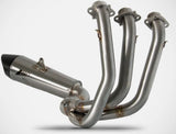 Impianto Di Scarico Completo Non Catalizzato E Senza Omologazione Suono Titanio Coppa Carbonio - Zard Compatibile Con Triumph Tiger 660 Sport (2021-2023)