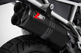 Terminale Di Scarico Senza Omologazione Suono Acciaio Nero Coppa Carbonio - Zard Compatibile Con Triumph Tiger 900 (2020-2023)