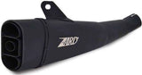 Terminale Di Scarico Senza Omologazione Suono Short Acciaio Nero - Zard Compatibile Con Triumph Street Triple 675 (2013-2016)