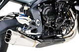 Terminale Di Scarico Senza Omologazione Suono Short Acciaio - Zard Compatibile Con Triumph Street Triple 675 (2013-2016)